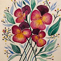 Mi Proyecto del curso: Creación de paletas de color con acuarela. Botanical Illustration project by Ale Vázquez - 04.24.2020