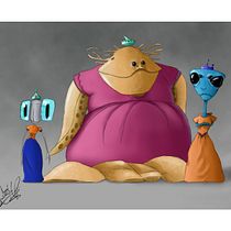 Tres princesas extraterrestres.. Digital Drawing, Character Design, Traditional illustration, and Digital Illustration project by camilo lopera - 05.10.2020