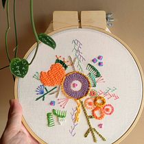 Meu projeto do curso: Técnicas avançadas de bordado: pontos e composições com volume. Un projet de Artisanat, Broderie, Couture , et Création de costumes de Carol Grilo - 25.04.2020