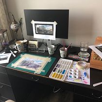 My project in Architectural Sketching with Watercolor and Ink course. Pintura em aquarela projeto de stephanie_sinclair - 25.04.2020
