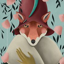 Señora Zorra en primavera . Traditional illustration, Digital Illustration, and Children's Illustration project by Marina Wild - 04.25.2020
