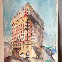 My project in Architectural Sketching with Watercolor and Ink course. Pintura em aquarela projeto de matthew_burke_yvr - 25.04.2020
