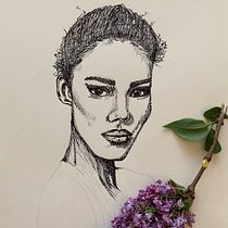 Mi Proyecto del curso: Introducción al retrato con tinta china y plumilla.  projeto de Pauline Tbg - 26.04.2020