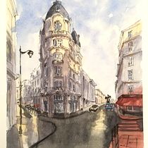 Mi Proyecto del curso: Dibujo arquitectónico con acuarela y tinta. Arte urbana projeto de santiagofalcone - 26.04.2020
