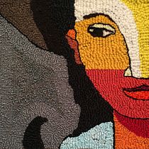 My project in Punch Needle XL Embroidery course. Bordado projeto de Gabriela - 27.04.2020