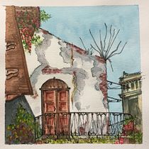My project in Architectural Sketching with Watercolor and Ink course. Acr, and lic Painting project by Murthy Sudhakar - 04.27.2020