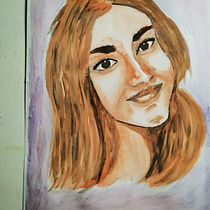 Mi Proyecto del curso: Retrato artístico en acuarela. Education project by Maricella Baccelliere - 04.27.2020