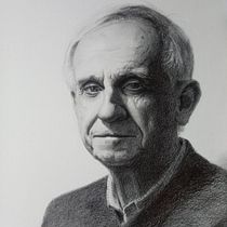 Mi Proyecto del curso: Retrato realista con lápiz de grafito de MI PADRE. Desenho a lápis, Desenho artístico, Desenho de retrato, Desenho realista, e Artes plásticas projeto de Blanca Quintas - 27.04.2020