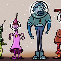 My Final Fab Four. Character Design, Children's Illustration, and Digital Illustration project by Marti McGinnis - 04.27.2020