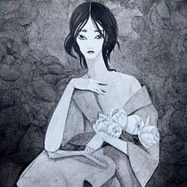 Peonies - my final Illustration for India ink course. Desenho artístico, Artes plásticas e Ilustração tradicional projeto de Alisa Knatko - 28.04.2020