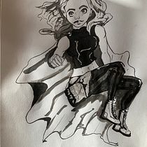 My project in Female Character Design for Comics course. Character Design project by Tatjana Muhlbacher - 04.28.2020