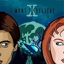 X-Files: I Want To Believe. Vector Illustration project by Nelly Leyva Rodríguez - 04.28.2020