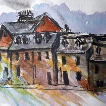 My project in Architectural Sketching with Watercolor and Ink course. Architectural Illustration project by snelljohn51 - 04.29.2020