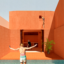 That summer.... Un projet de Architecture, Collage, Illustration traditionnelle et Illustration architecturale de Salva Robles - 29.04.2020
