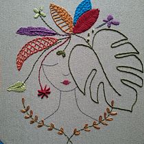 Mi Proyecto del curso: Técnicas de bordado: ilustrando con hilo y aguja. Embroider project by Araceli Braña Rábano - 04.29.2020