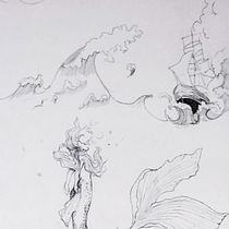A Retelling of The Little Mermaid . Artistic Drawing, Character Design, Drawing, Sketching, Stor, telling, and Watercolor Painting project by Jeanette Rath - 04.29.2020