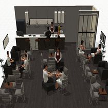 Mi Proyecto del curso: Café EspressoHouse . Projekt z dziedziny  Dekoracja wnętrz użytkownika Ana Maria Torrado Bacca - 29.04.2020