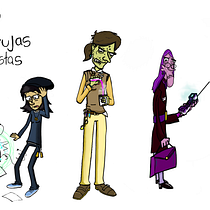 3 brujas oficinistas . Character Design project by Santiago Rodriguez - 09.14.2020
