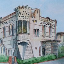 Mi Proyecto del curso: Dibujo arquitectónico con acuarela y tinta. Architecture, Street Art, Sketching, and Artistic Drawing project by Julius Blasco - 05.01.2020