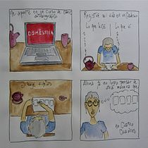 Breve autobiografía en los tiempos del corona. Un projet de B, e dessinée , et Dessin de Gwendoline Franzin - 01.05.2020