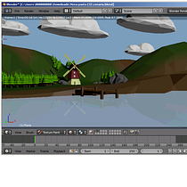 Meu projeto do curso: Modelagem de cenários low poly para vídeo games. 3D project by tito braga - 05.02.2020