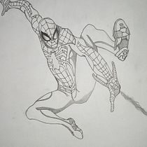 desde pequeño me encanto spider-man y creo que asi honro su imagen actual, jeje. Un projet de Esquisse  de felix_rodriguez_1 - 03.05.2020