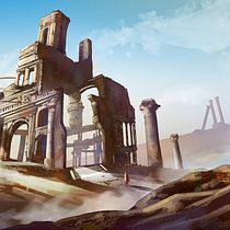 Ruinas de Tolonte by Andrew. Concept Art, Traditional illustration, and Photo Retouching project by Andrew Rendon - 05.03.2020