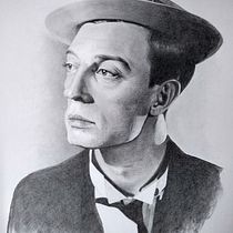 Mi Proyecto del curso: Buster Keaton. Desenho, Desenho a lápis, e Desenho realista projeto de mari_bc - 03.05.2020