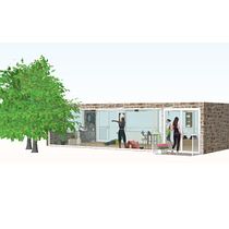 Sala de yoga en una ubicación rural. Een project van Interieurontwerp van irenealcaniz - 03.05.2020