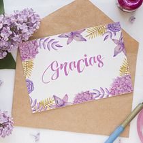 Tarjetas de felicitación en acuarela. Traditional illustration, Botanical Illustration, and Watercolor Painting project by Aracely Mitsu - 05.03.2020