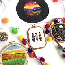 Handmade Clothes & Art . E-commerce, Embroider, Fashion Design, and Painting project by Sıla Gökuç - 05.03.2020