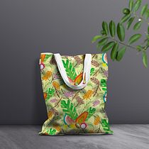Estampado de frutas tropicales para un bolso y un vestido de verano. Projekt z dziedziny Malowanie akwarelą użytkownika mireiagascon - 03.05.2020
