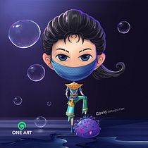 Khmer art character. Ilustração tradicional, Design de personagens, Ilustração digital, e Pintura digital projeto de chhorvion rith - 27.01.2023