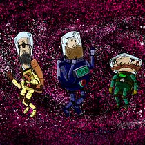 Los 3 Astronautas Seniles . Digital Drawing project by Alberto Jose Bogado Cardenas - 05.05.2020