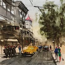 Mi Proyecto del curso: Paisajes urbanos en acuarela Ein Projekt aus dem Bereich Aquarellmalerei von Ivan Salinas Chacón - 11.05.2020