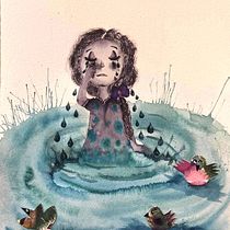My 3 illustrations for the final project: Little Sophie and Lanky Flop. Children's Illustration project by elisamasolini - 05.05.2020