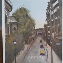 My project in Urban Landscapes in Watercolor course. Un projet de Aquarelle de Claudine Dufour - 05.05.2020
