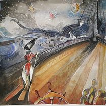 My project in Introduction to Children’s Illustration course: Peter Pan. Children's Illustration project by silverinkwaters - 05.05.2020