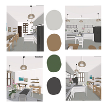 Cocina Rincón del Mar. Een project van Retailontwerp e Interieurontwerp van Claudia Zabala - 05.05.2020