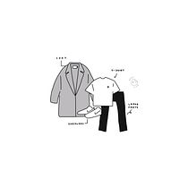 minimalist outfit. Un proyecto de Ilustración digital e Ilustración vectorial de Daniela Saavedra - 05.05.2020