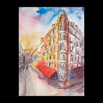 My project in Architectural Sketching with Watercolor and Ink course. Pintura em aquarela projeto de claudiarosenewman - 06.05.2020