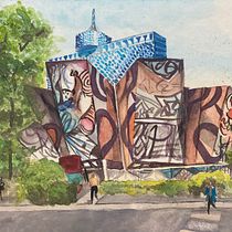 Mi Proyecto del curso: Paisajes urbanos en acuarela. Un projet de Architecture, Art urbain , et Aquarelle de Gabriela Martínez - 06.05.2020