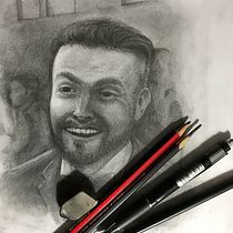 Mi Proyecto del curso: Retrato realista con lápiz de grafito. Desenho a lápis projeto de Pablo Valentin - 23.05.2020