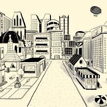 I miss walk in the city Ein Projekt aus dem Bereich Digitale Illustration von hpjp9 - 07.05.2020