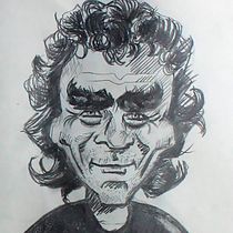 CARICATURAS DE FERNANDO SIMÓN Y ROSALIA. Design gráfico e Ilustração tradicional projeto de Félix Rebollo - 07.05.2020