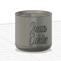 Proyecto final: Maceta pequeña personalizada. 3D, e Modelagem 3D projeto de Juan Castro Gobin - 07.05.2020