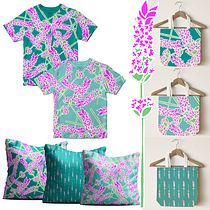 Meu projeto do curso: Desenho e composição de patterns têxteis . Ilustração digital projeto de soniacoelho - 08.05.2020