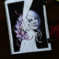 My project in Chiaroscuro Creative Portrait with Pencils course. Un projet de Illustration traditionnelle de Maureen Fletcher - 08.05.2020