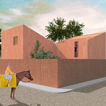 My project in Architectural Visualization Using Digital Collage course. Un projet de 3D, Illustration architecturale , et Architecture de Marjorie Aguilar - 08.05.2020