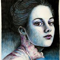 Mi Proyecto del curso: Retrato creativo en claroscuro con lápiz. Un projet de Dessin au cra , et on de Letizia Rossi - 08.05.2020